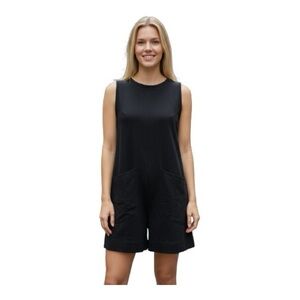 Black Sleeveless Romper